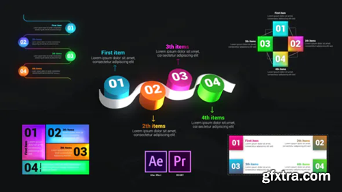 Videohive Infographic Lists Toolkit 29212477