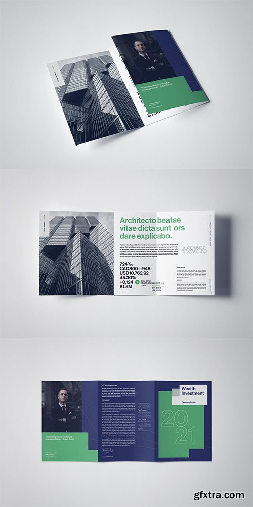 A4 Trifold Corporate Leaflet