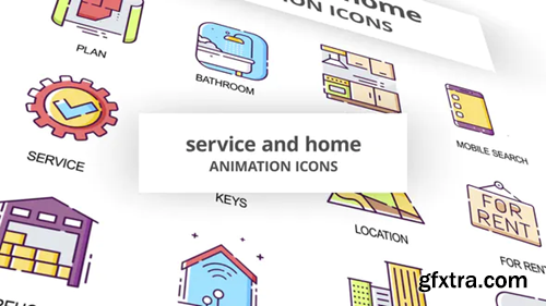 Videohive Service & Home - Animation Icons 29201928