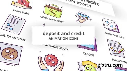 Videohive Deposit & Credit - Animation Icons 29201860