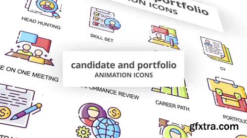 Videohive Candidate & Portfolio - Animation Icons 29201796