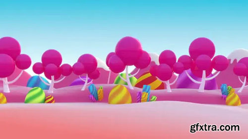 Videohive Candy Background Loop 3 25442011