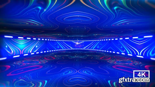 Videohive Vj Abstract Colorful Wavy Stage Background 4K V2 25472065