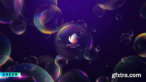 Videohive Simple Glass Intro/ Soap Bubble/ Logo Reveal/ Clean/ Magical/ New Year/ Crystal/ Elegant/ Pure Light 29261171