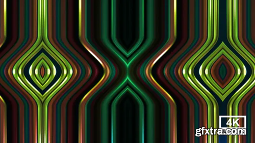 Videohive Abstract Colorful Metalic Stripe Pattern Moving 4K 25969387