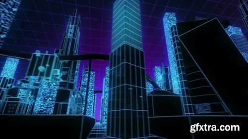 Videohive Cybernetic Neon City 26010365