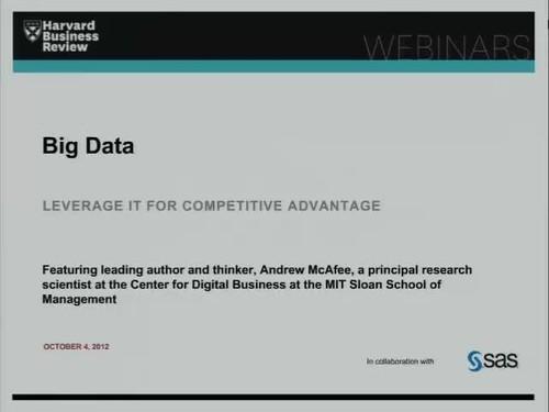 Oreilly - Big Data: Leveraging IT for Competitive Advantage