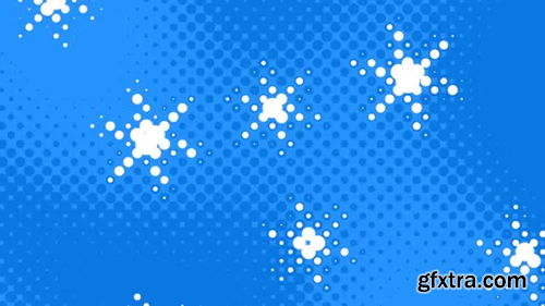 Videohive Halftone Background With Snowflakes 29228839