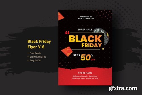 Black Friday Flyer Template V-6