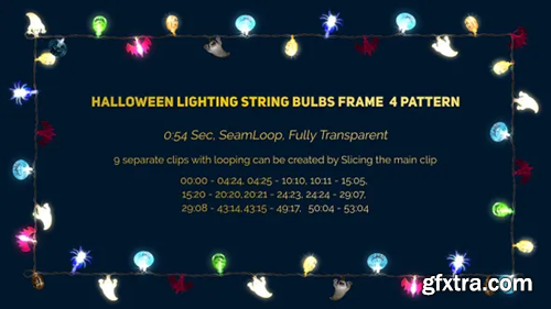 Videohive Halloween Lighting String Bulbs Frame 4 pattern 28972725