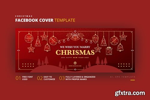 Christmas Facebook Cover Template