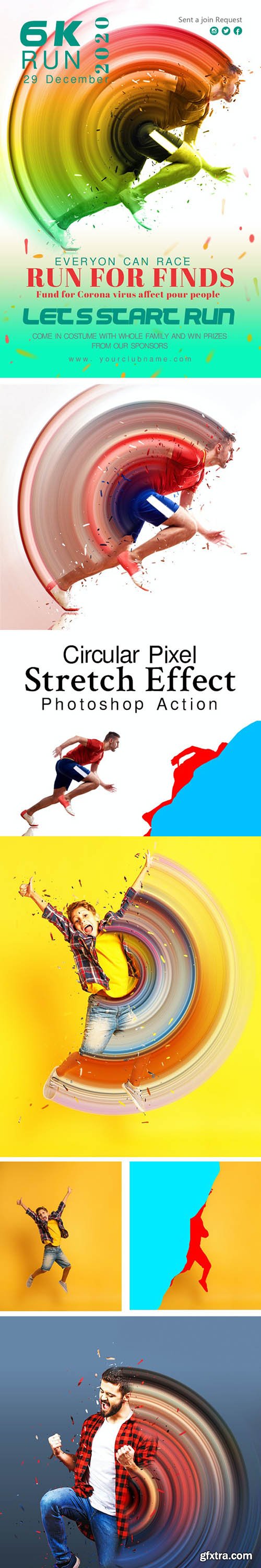 GraphicRiver - Circular Pixel Stretch Effect 28733682