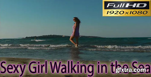 Videohive Sexy Girl Walking in the Sea FULL HD 3361575