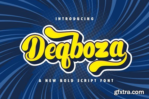 Deqboza - Retro Bold Script Font
