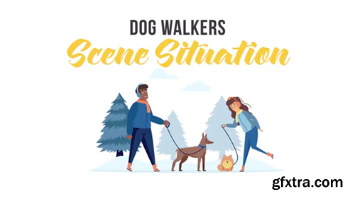 Videohive Dog walkers - Scene Situation 29246904