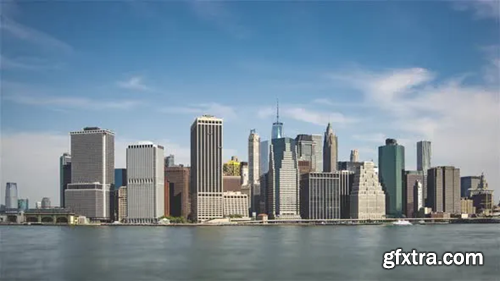 Videohive Aerial View of Lower Manhattan in New York 23229304