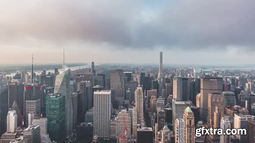 Videohive Aerial View of North Manhattan in New York 23229308