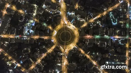 Videohive Roundabout Traffic From Above 23311321