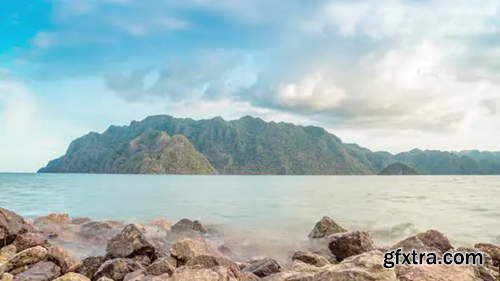 Videohive Beautiful Landscape Sea with Rocks and Mountain Coron in Busuanga, Philippines 23462742