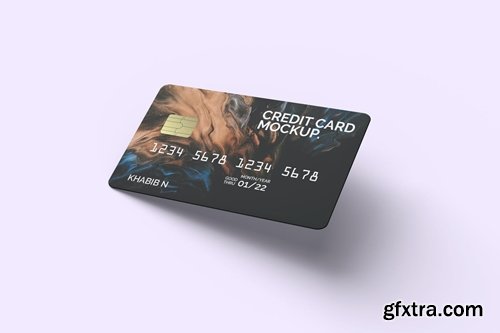 Realistic Credit Card Mockup Template
