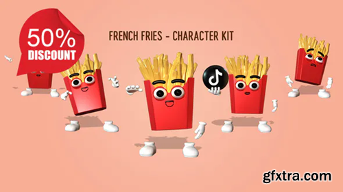 Videohive French Fries - Character Kit 26962035