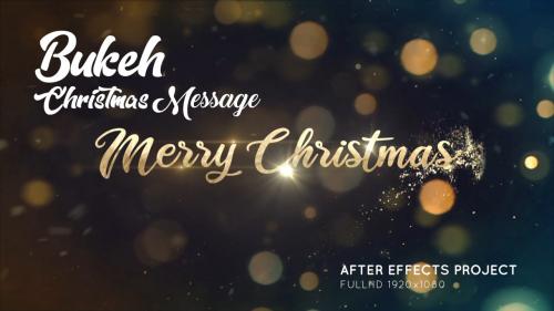 MotionArray - Bokeh Christmas Message - 840880