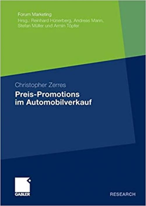 Preis-Promotions im Automobilverkauf (Forum Marketing) (German Edition)