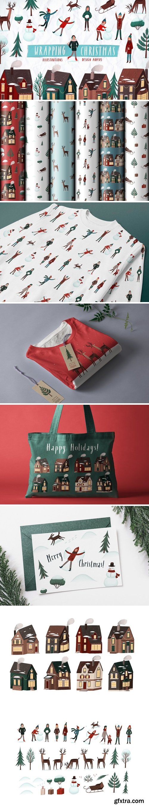 CreativeMarket - Wrapping Christmas 4249562