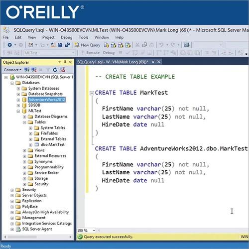 Oreilly - Developing SQL Databases - Exam 70-762 Certification