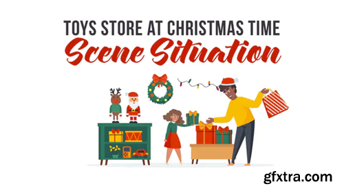 Videohive Toys store at Christmas time - Scene Situation 29437365