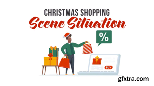 Videohive Christmas shopping - Scene Situation 29437203