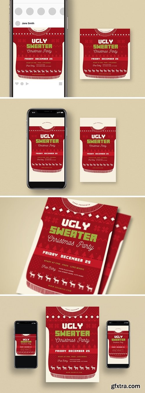 Ugly Sweater Christmas Party + Social Media