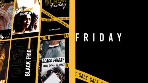 MotionArray - Black Friday Stories Instagram Gold - 853326