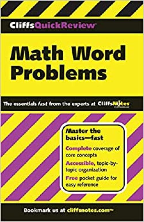 CliffsQuickReview Math Word Problems (Cliffs Quick Review (Paperback))