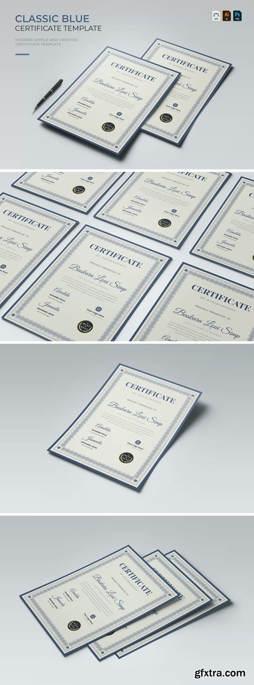 Classic Blue | Certificate