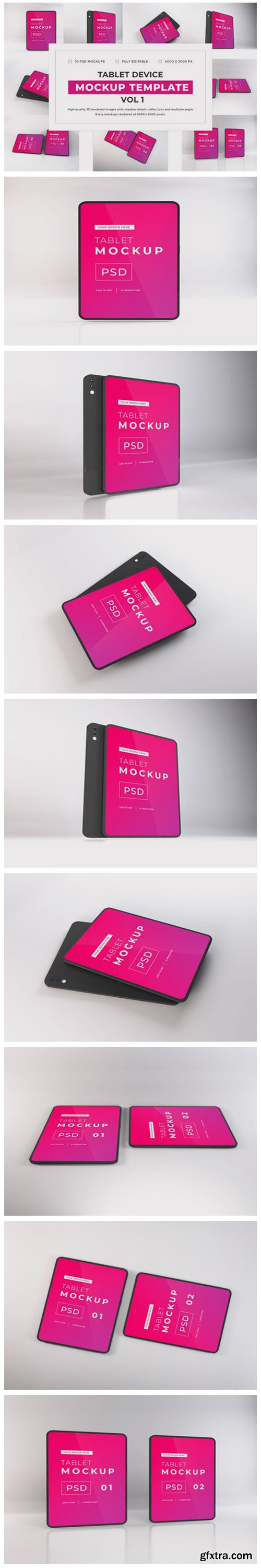 Tablet Device Mockup Bundle Vol 1 6717421