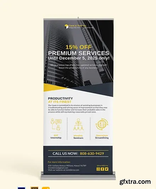 Small Business Roll Up Banner Template