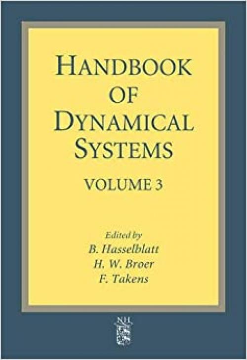 Handbook of Dynamical Systems (Volume 3)