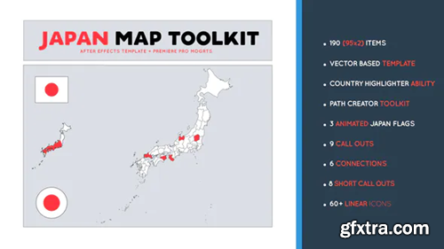Videohive Japan Map Toolkit 29487843