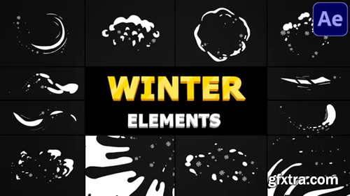 Videohive Snow Motion Elements | After Effects 29508255