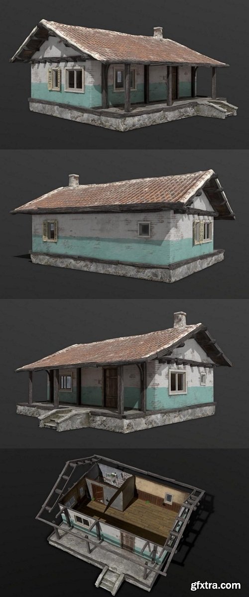 Old Country House 3D Model