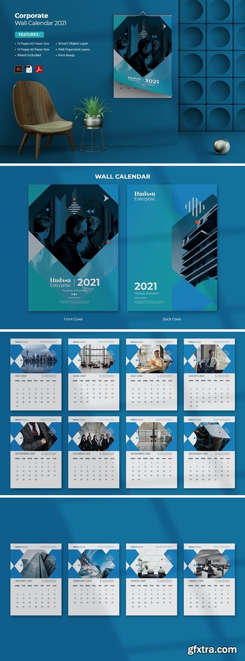Corporate Wall Calendar 2021