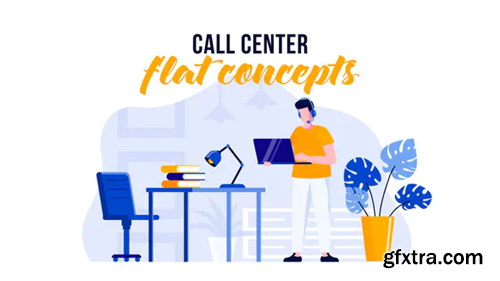 Videohive Call center - Flat Concept 29529523