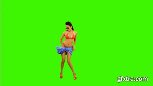 Videohive Bikini Dance on Green Screen 9903659