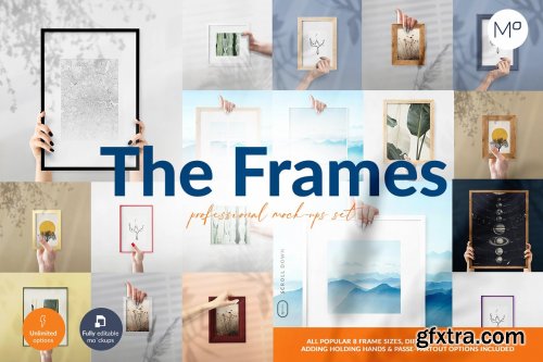 CreativeMarket - The Frames Mock-ups Set 5457356