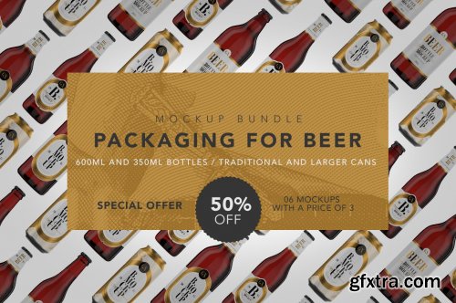 CreativeMarket - Beer Mockup Bundle 4971390
