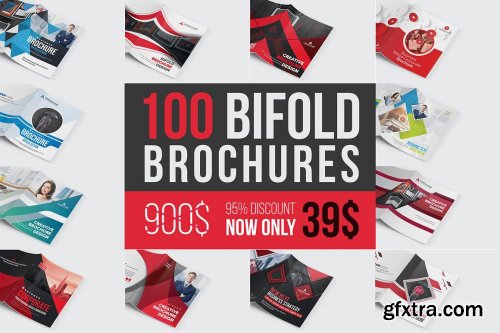 CreativeMarket - Ultimate Bifold Brochure Bundle 4615334