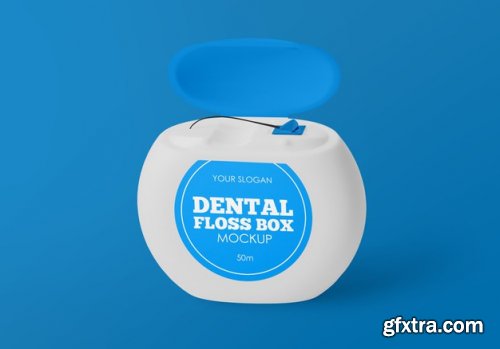 Dental floss box mockup
