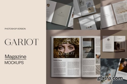 CreativeMarket - GARIOT Magazine Mockups 5638050