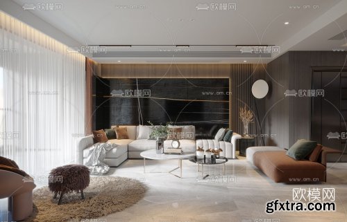 Modern Style Livingroom 454